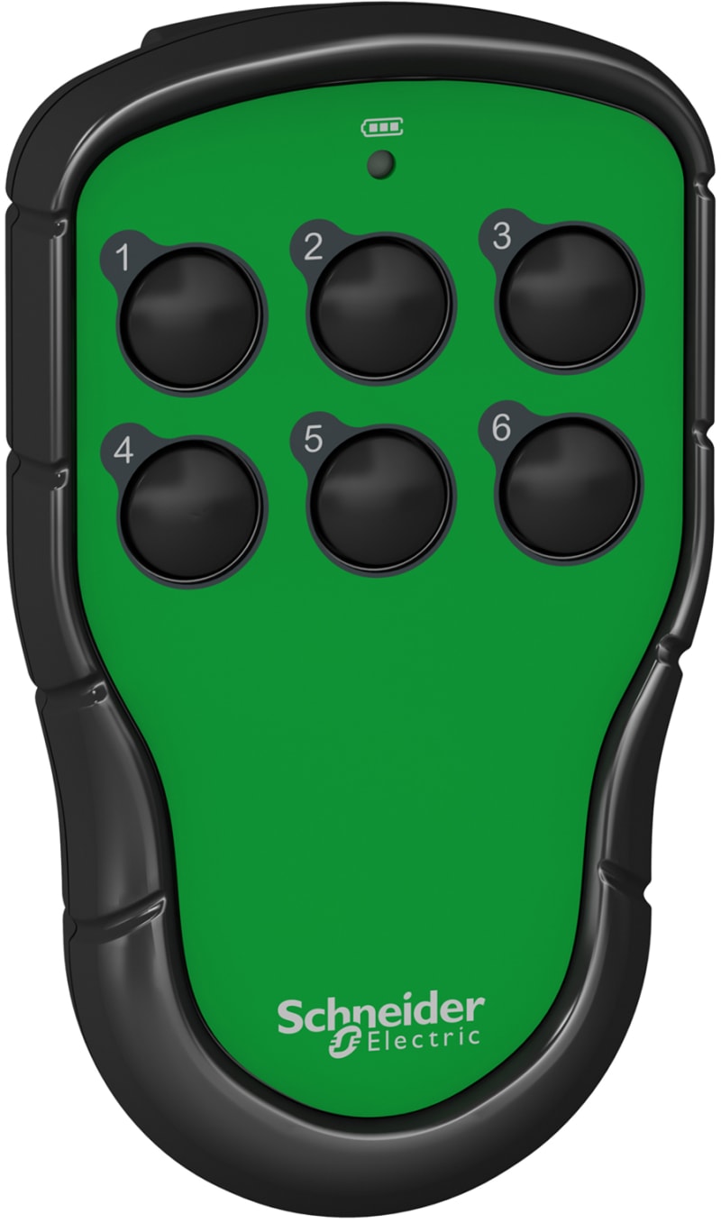 Schneider Electric Transmitter, Harmony pocket remote, 6 single-step push buttons ZART06