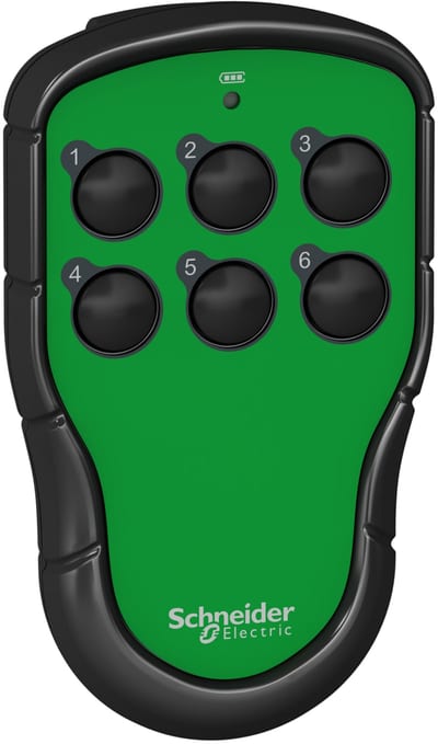 Schneider Electric Transmitter, Harmony pocket remote, 6 single-step push buttons ZART06