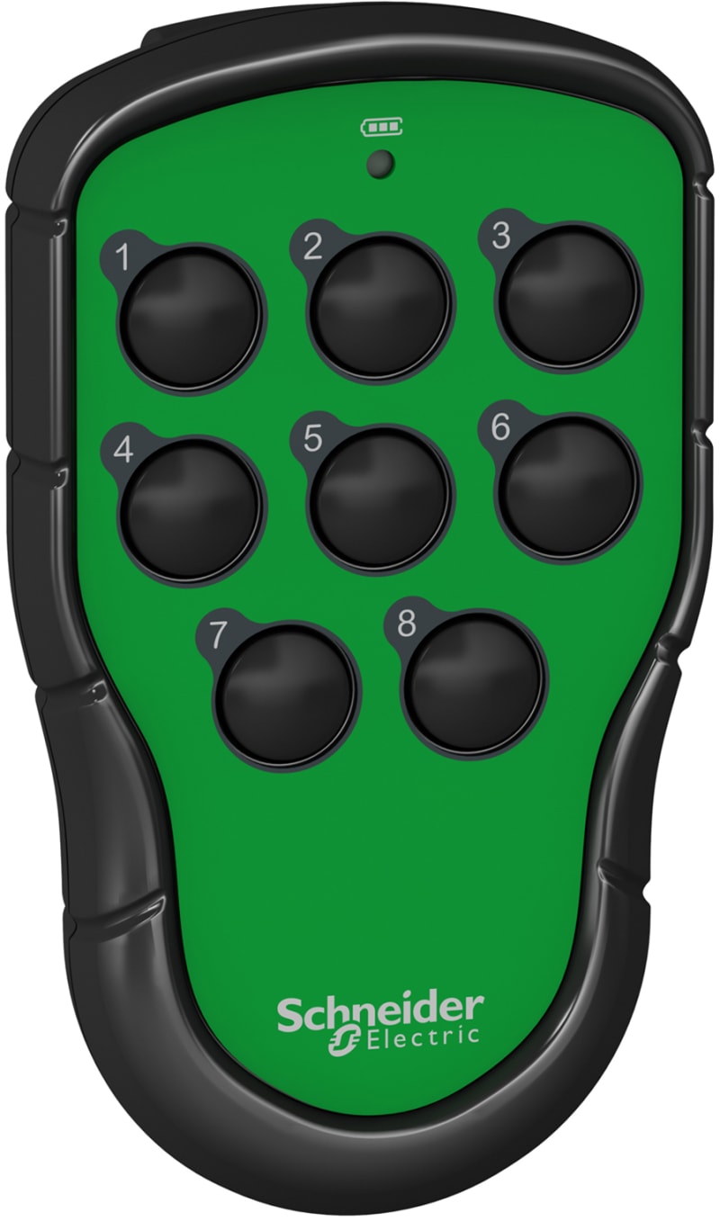 Schneider Electric Transmitter, Harmony pocket remote, 8 single-step push buttons ZART08
