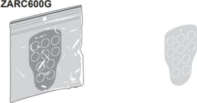 Schneider Electric Push button front cover, configurable ZARC600G