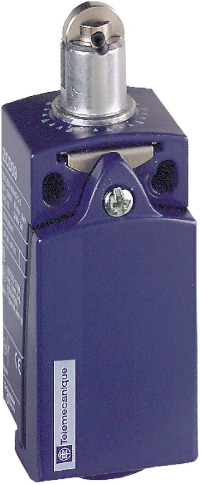 Telemecanique XCKD2102P16 Limit Switch, Metal Roller Plunger, 1 NO + 1 NC, M16 entry