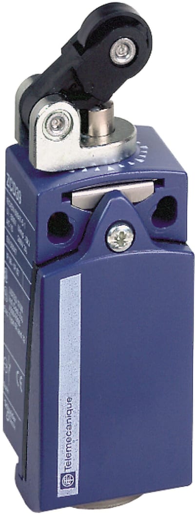 Telemecanique XCKD2121P16 Limit Switch, Roller Lever Arm, Plastic Body, 1 NO + 1 NC, M16 entry