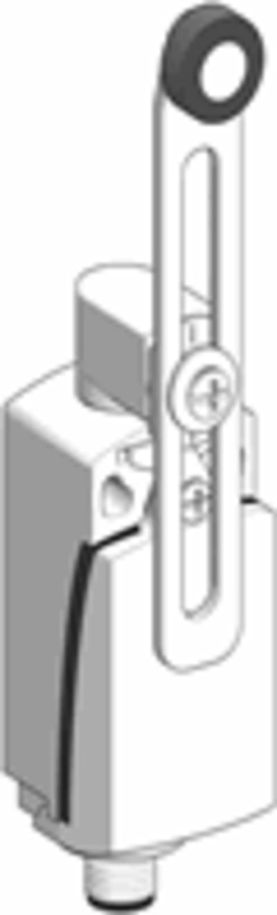 Telemecanique XCKD2145M12 Limit Switch, Adjustable-Length Roller Lever, Metal Body, M12 connector