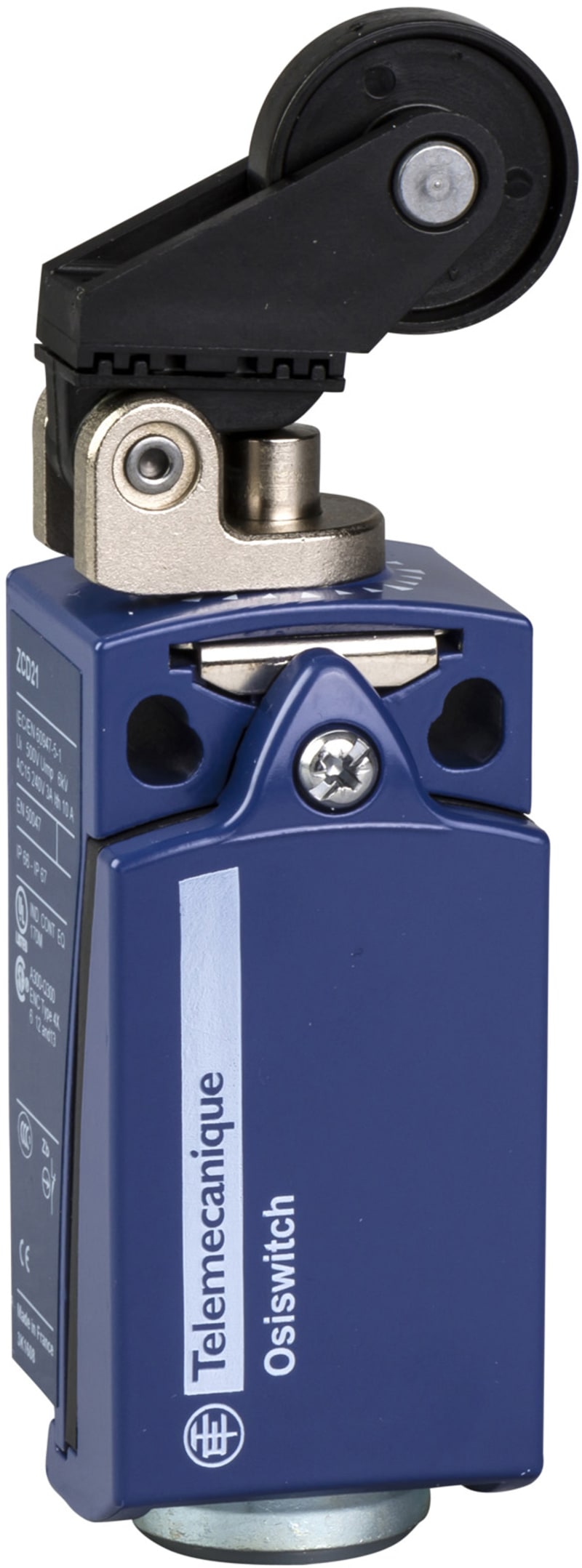Telemecanique XCKD2528P16 Limit Switch, Roller Lever Arm, Plastic Body, 1 NO + 1 NC, M16 entry