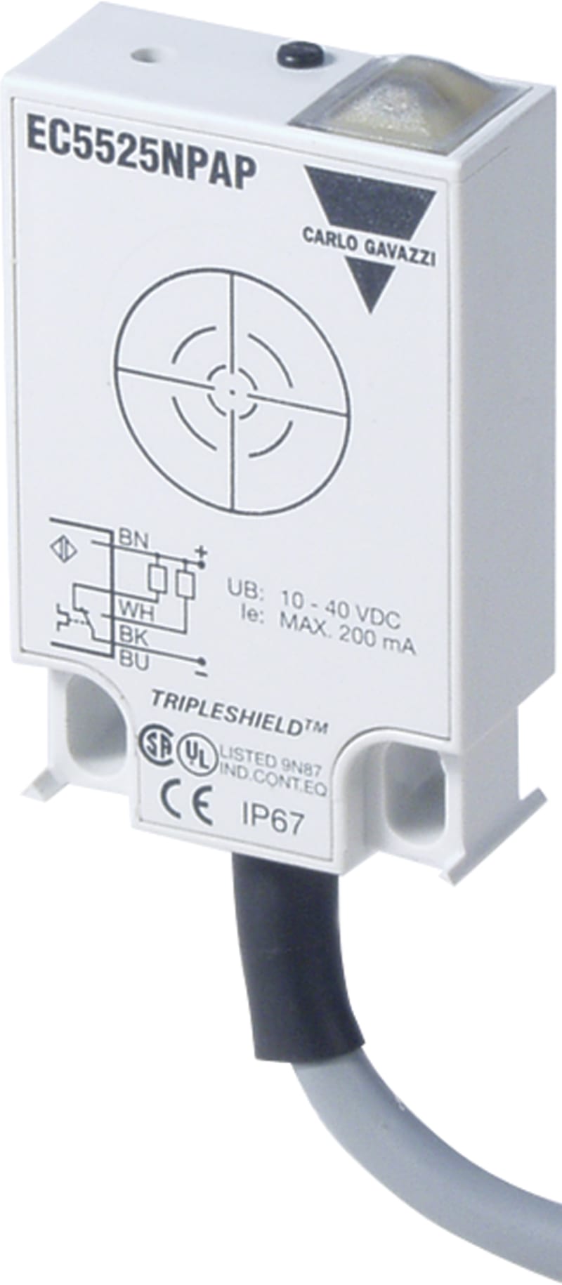 KAP.Transmitter Flat,NPN,NO+NC,CAB (EC5525NPAP)
