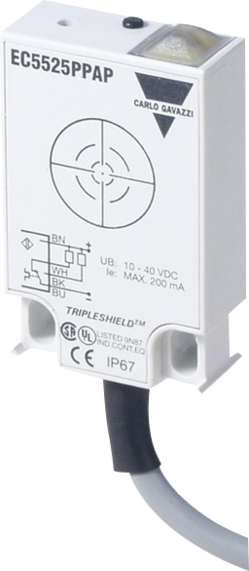 KAP.Transmitter Flat,PNP,NO+NC,CAB (EC5525PPAP)