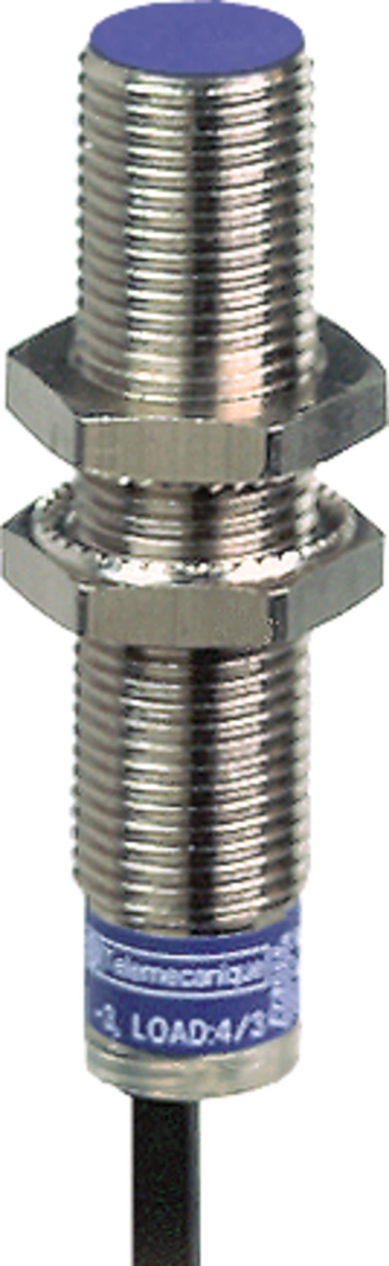 Telemecanique OsiSense XS612B1NBL5 Inductive Proximity Sensor — M12 barrel, Sn 4 mm, NPN, NC, pre-wired cable