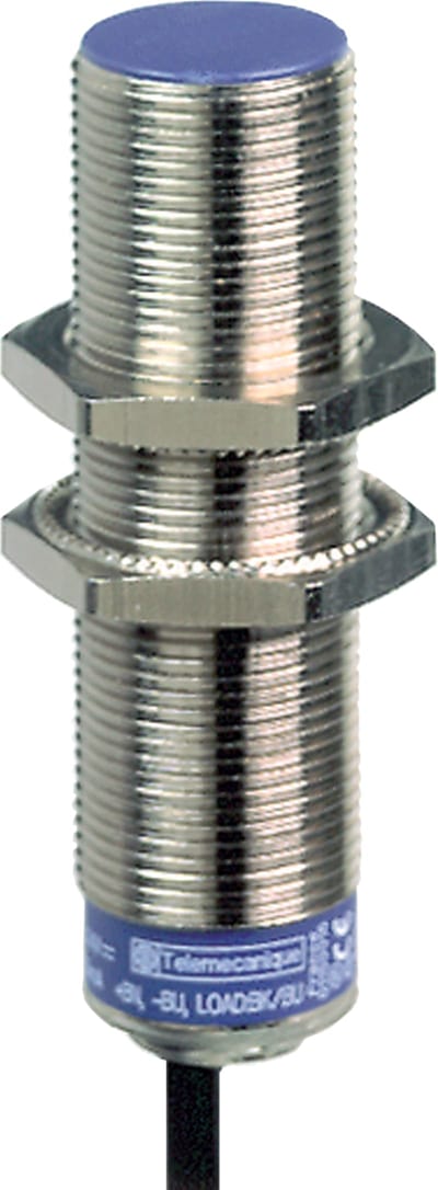 Telemecanique OsiSense XS618B1MBL10 Inductive Proximity Sensor — M18 barrel, Sn 8 mm, 2-Wire AC/DC, NC, pre-wired cable