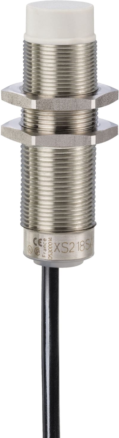 Telemecanique OsiSense XS618B1PAL5 Inductive Proximity Sensor — M18 barrel, Sn 8 mm, PNP, NO, pre-wired cable