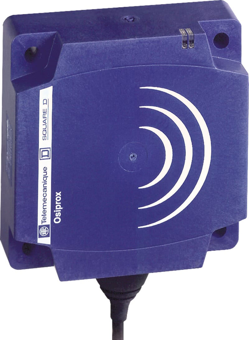 Telemecanique OsiSense XS8D1A1PAL10 Inductive Proximity Sensor — 80 × 80 mm block, Sn 60 mm, PNP, NO, pre-wired cable