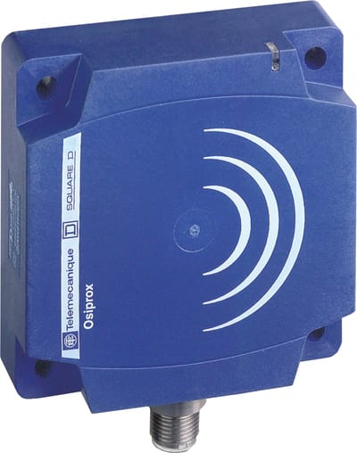 Telemecanique OsiSense XS8D1A1PBL10 Inductive Proximity Sensor — 80 × 80 mm block, Sn 60 mm, PNP, NC, pre-wired cable