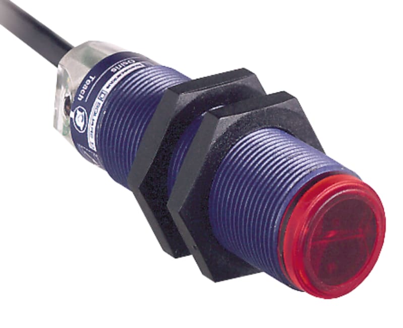Telemecanique XUB1ANBNL2 Photoelectric Sensor M18, Retroreflective, Plastic, NPN, 2 m cable