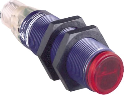 Telemecanique XUB4ANANM12 Photoelectric Sensor, Diffuse, Plastic, NPN, NO, M12 connector
