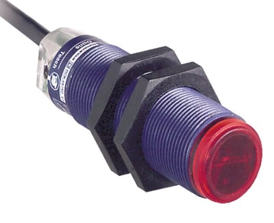 Telemecanique XUB4APBNL2 Photoelectric Sensor M18, Plastic, PNP, 2 m cable