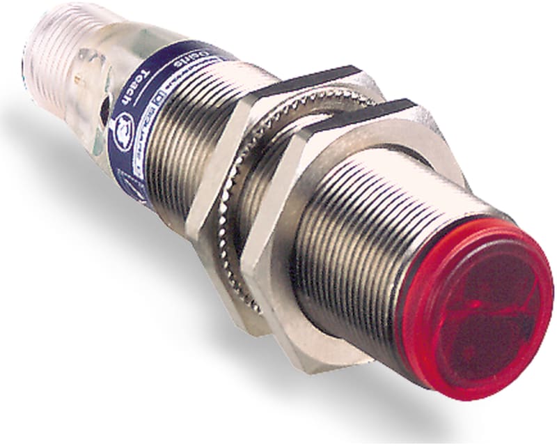 Telemecanique XUB4BPANM12 Photoelectric Sensor, Diffuse, Metal, PNP, NO, M12 connector
