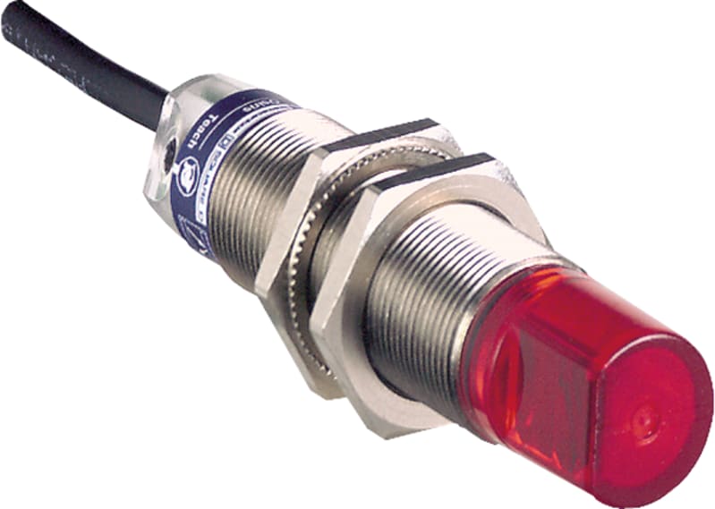 Telemecanique XUB5BNAWL2 Photoelectric Sensor M18, Metal, NPN, 2 m cable