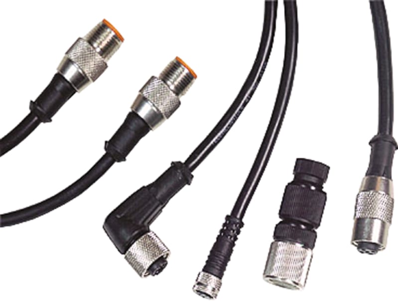 Telemecanique XZCP1965L5 Sensor Cable, M8 female angled, 3-pin, 5 m
