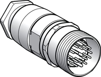 Telemecanique XZCE13M785M Bulkhead Feed-Through Connector