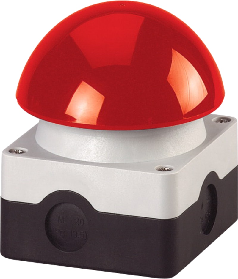 Foot Switch, Red, 1 NO + 1 NC, Enclosed (FAK-R/KC11/I)