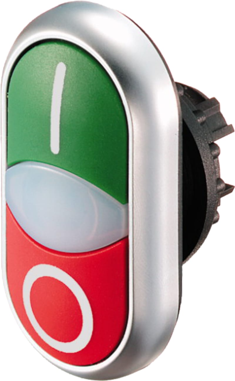 DOUBLE PUSH-Button Start/Stop+light (M22-DDL-GR-X1/X0)
