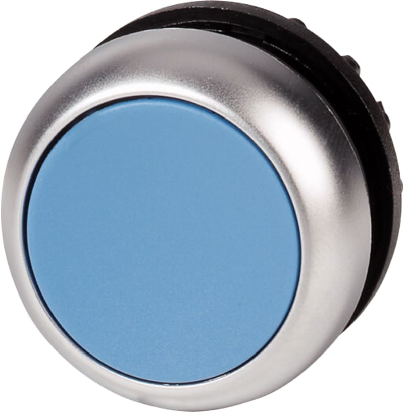 PUSH-Button BLUE FLAT (M22-D-B)