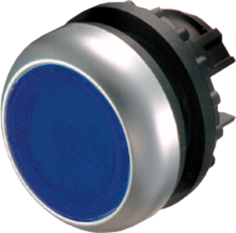 Illuminated Push Button BLUE FLAT IP66 (M22-DL-B)