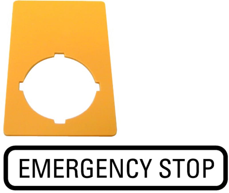 Sign Emergency STOP 33X50 (M22-XZK-GB99)