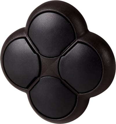 4-Way Push Button, Momentary, Black