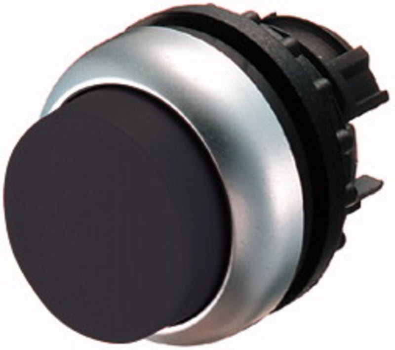 PUSH-BUTTON, IMPULSE, HIGH, Black (M22-DH-S)