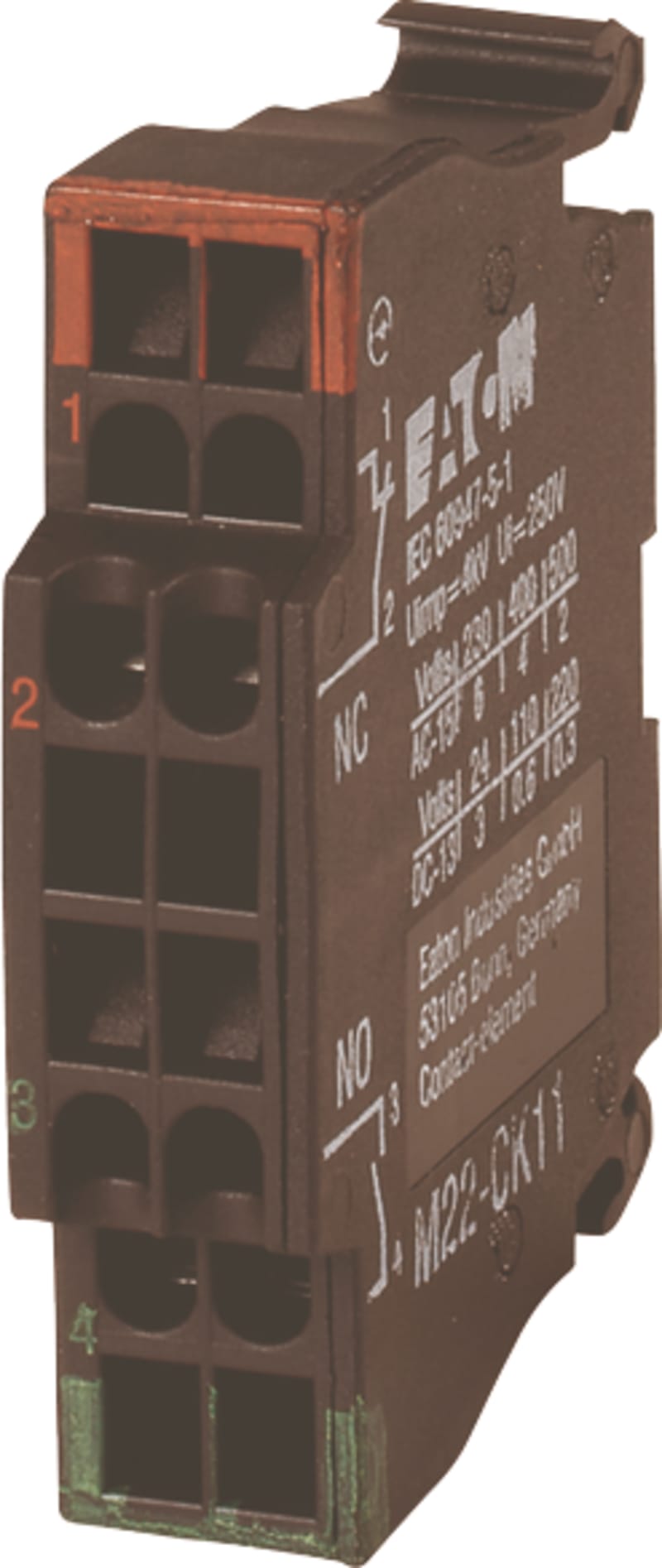 Contact element 1NO1NC front (M22-CK11)