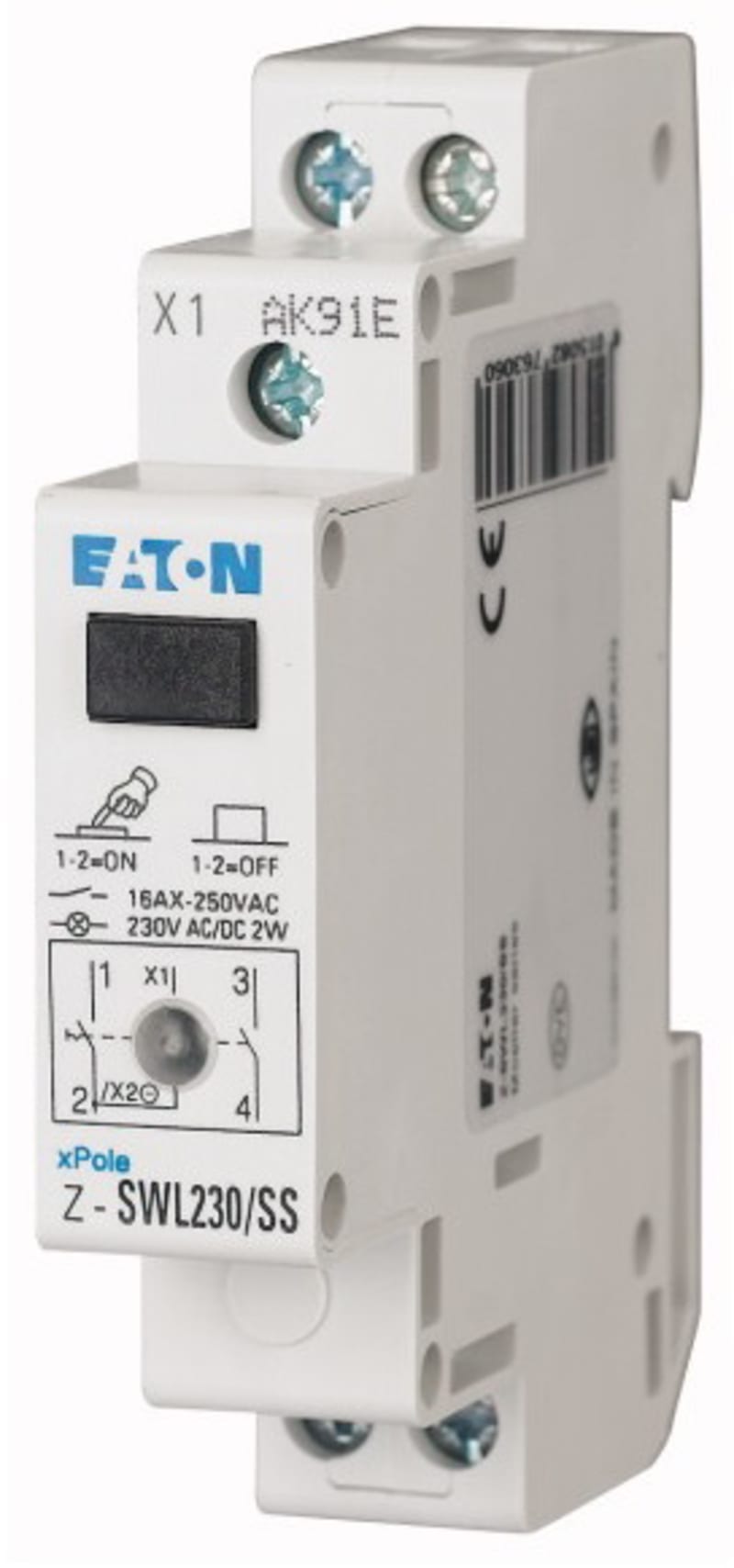 Pressure Switch with LED, 230AC/DC, 2N/O, 16A (Z-SWL230/SS)