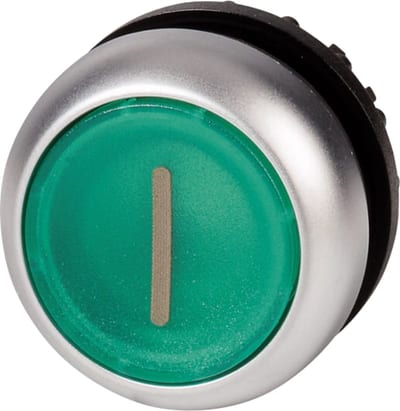 ILLUMINATED PUSH BUTTON, IMP, Green/Start (M22-DL-G-X1)