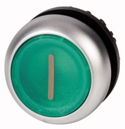 ILLUMINATED PUSH BUTTON,TR/TR,GREEN/Start