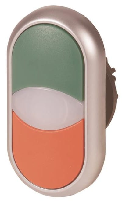 Double TR.BUTTON RED/GREEN with LIGHT