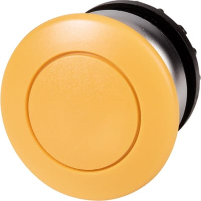 MUSHROOM PUSHBUTTON, IMP, Yellow