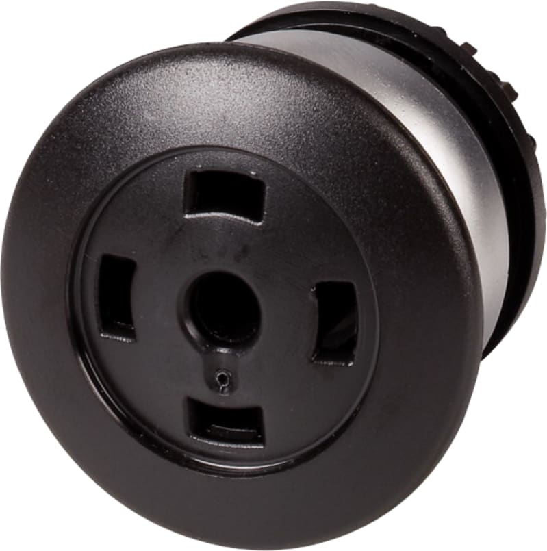 Mushroom pushbutton, IMP, Black without legend (M22-DP-S-X)