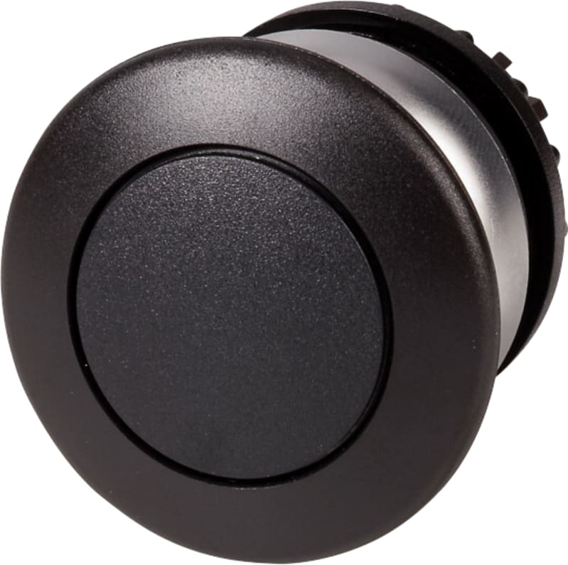Mushroom pushbutton, push-pull, black (M22-DRP-S)