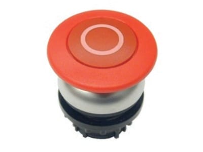 Mushroom Actuator, Latching, Red/Stop