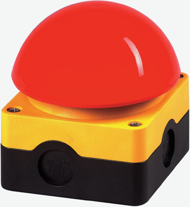 FOOT PUSH BUTTON, RED, 1NO+1NC (fak-R/V/KC01/Iy)