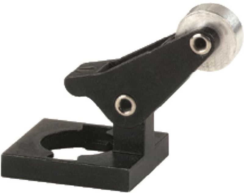 Angled roller lever