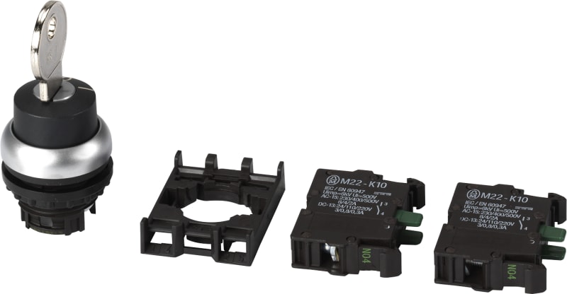Complete Key Switch 1 NO, Key Removable in 0 (M22-WS-K10-BVP)