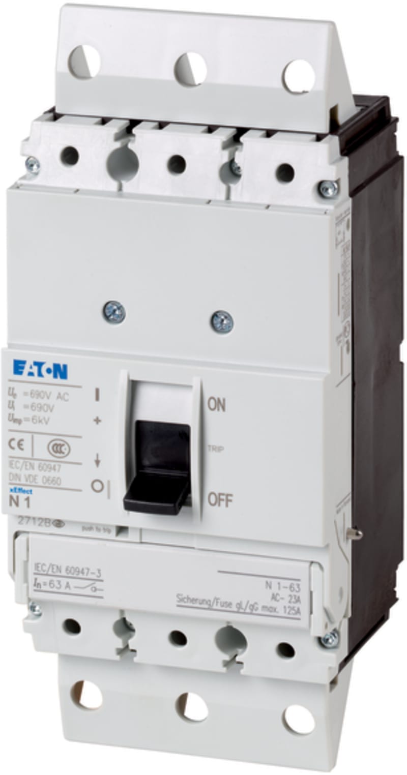 Eaton Pluggable N1 load-break switch 63A 3-Pole