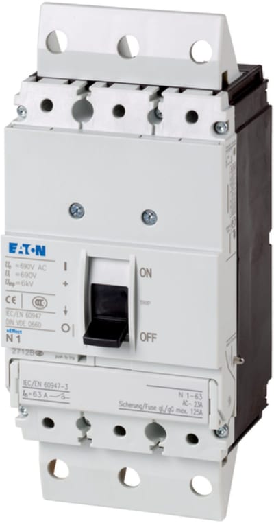Eaton Pluggable N1 load-break switch 63A 3-Pole