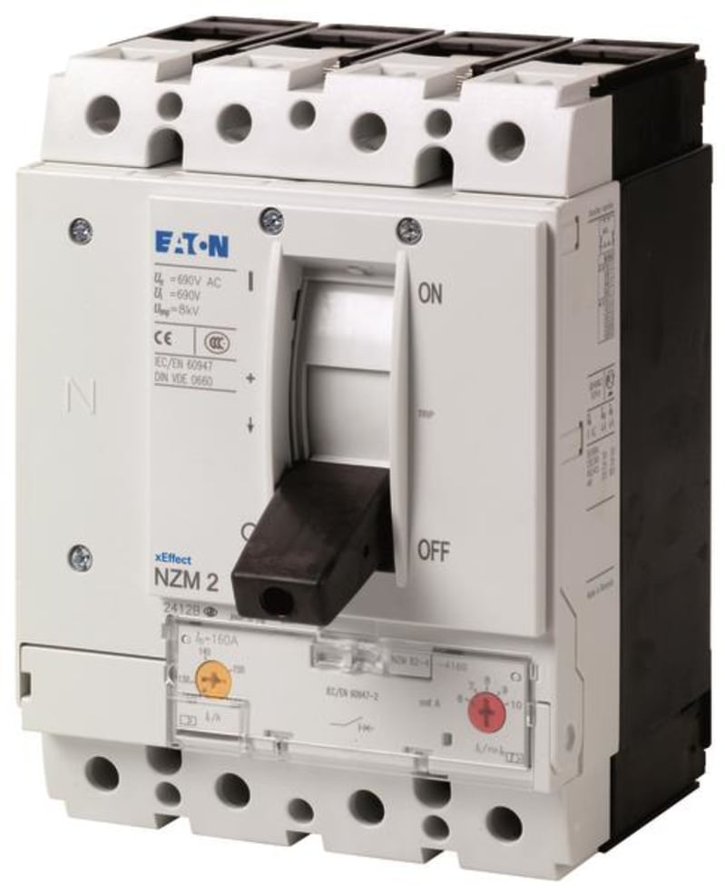Eaton NZMN2-4-A160 Molded-Case Circuit Breaker 4-Pole 160A 50KA
