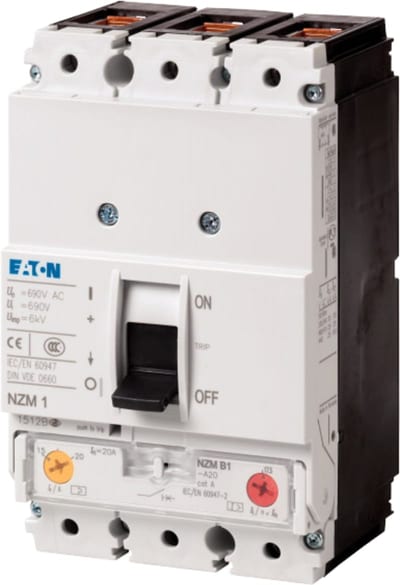 Eaton NZMB1-A32 Molded-Case Circuit Breaker 3-Pole 32A 25KA
