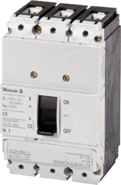 Eaton Load-Break Switch, 3-Pole, 160 A, N1 Frame, Frame Clamp Terminals