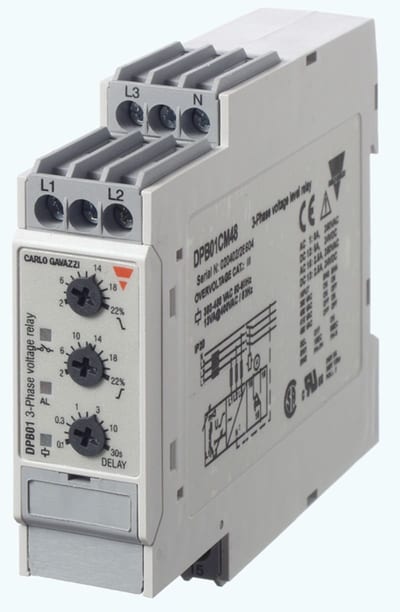 3-phase network monitoring relay, overvoltage/undervoltage 208-240 V
