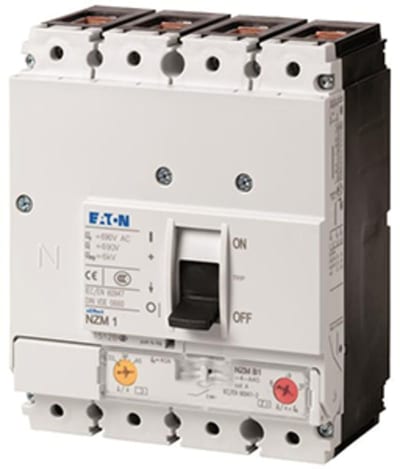 Eaton NZMH1-4-A25 Molded-Case Circuit Breaker 4-Pole 25A 100KA