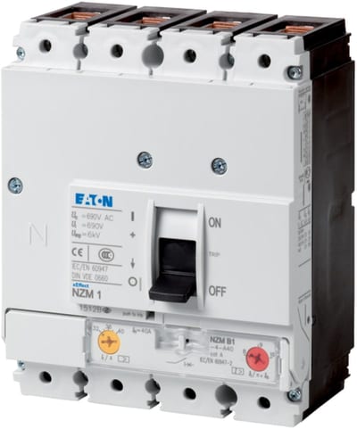 Eaton NZMH1-4-A63 Molded-Case Circuit Breaker 4-Pole 63A 100KA