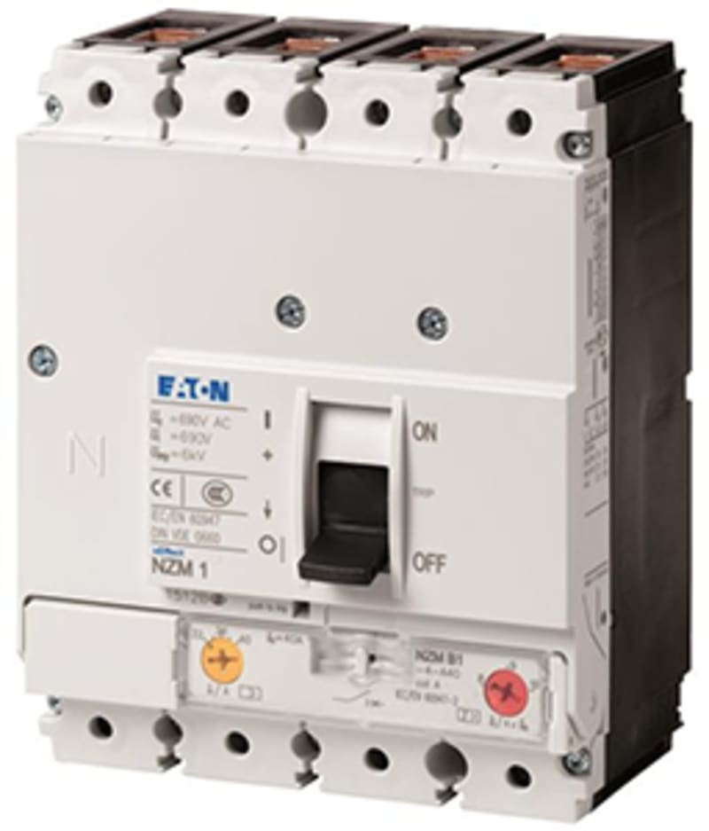 Eaton NZMH1-4-A160 Molded-Case Circuit Breaker 4-Pole 160A 100KA